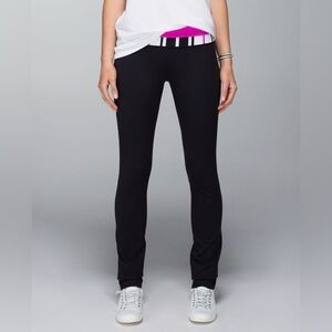Lululemon Skinny Groove Pant *Full-On Traverse Stripe Paris Perfection sz 6